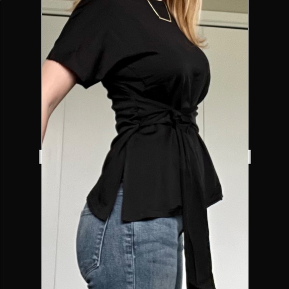 BCBG Wrap Blouse SMALL NWT - Picture 3 of 10